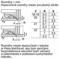 Bosch Vestavná kombinovaná chladnička KBN96VFE0