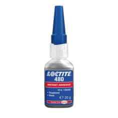 Loctite Vteřinové lepidlo, pro plasty a pryže, černé, 20 g - Loctite 480