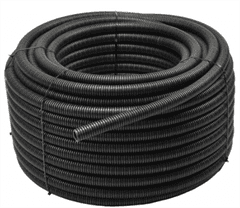 sapro Trubka ohebná instalační RKGS 25/19mm flexibilní samozhášivá 750N PVC UV černá 25m