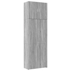 Vidaxl Skříň highboard šedá sonoma 80 x 42,5 x 249 cm kompozitní dřevo