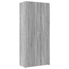 Vidaxl Skříň highboard šedá sonoma 80 x 42,5 x 185 cm kompozitní dřevo