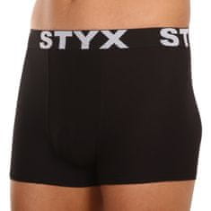 Styx Pánské boxerky sportovní guma nadrozměr černé (R960) - velikost 4XL