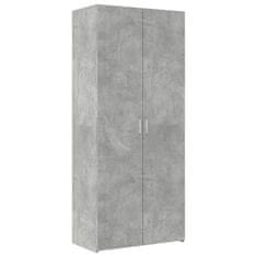 Vidaxl Skříň highboard betonově šedá 80x42,5x249 cm kompozitní dřevo