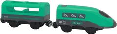 BABU Vlaková souprava na baterie zelená