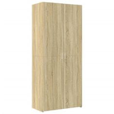 Vidaxl Skříň highboard dub sonoma 80 x 42,5 x 185 cm kompozitní dřevo