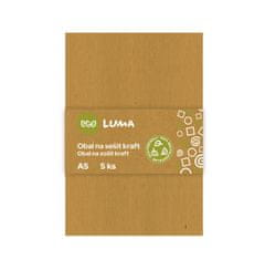 ECO Luma Obal na sešit kraft A5, 5ks