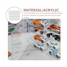Flor de Cristal Organizér pro Autíčka Hot Wheels, Akrylátový Materiál, Rozměry 18.7x16.8x4cm