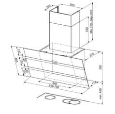 Faber Komínový odsavač par Steelmax EV8 WH/ X A55