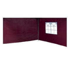 Linder Exclusiv Bočnice na altán ALU 3x3 m PO2412 Burgundy