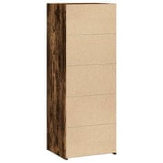 Vidaxl Skříň highboard kouřový dub 45 x 41 x 124 cm kompozitní dřevo