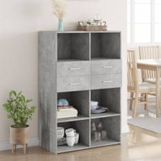 shumee vidaXL Skříň highboard betonově šedá 80x42,5x124 cm kompozitní dřevo