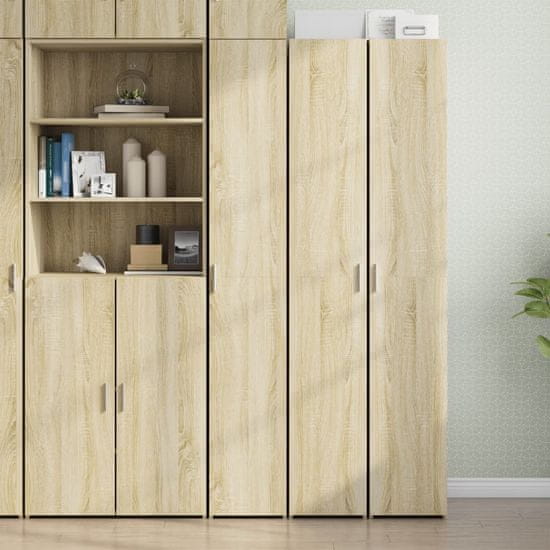 shumee vidaXL Skříň highboard dub sonoma 30 x 42,5 x 185 cm kompozitní dřevo