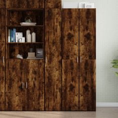 Vidaxl Skříň highboard kouřový dub 30 x 42,5 x 185 cm kompozitní dřevo