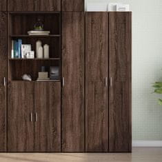 Vidaxl Skříň highboard hnědý dub 30 x 42,5 x 185 cm kompozitní dřevo