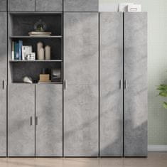 Vidaxl Skříň highboard betonově šedá 45x42,5x185 cm kompozitní dřevo