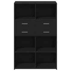 Vidaxl Skříň highboard černá 80 x 42,5 x 124 cm kompozitní dřevo