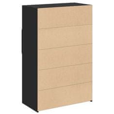 Vidaxl Skříň highboard černá 80 x 42,5 x 124 cm kompozitní dřevo