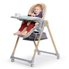 Kinderkraft SELECT Židlička jídelní Lastree Grey, Premium