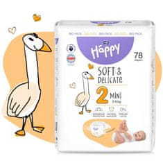 Bella Happy Baby Pleny jednorázové Mini 3-6 kg Big Pack 78 ks