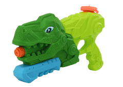 Lean-toys Vodní Pistole Dinosaurus 1000 Ml Zelený Tyranosaurus Dosah 7 M