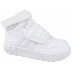 Adidas Boty bílé 26 EU Hoops Mid 3.0 Ac