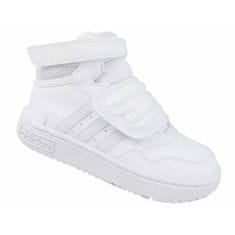 Adidas Boty bílé 26 EU Hoops Mid 3.0 Ac