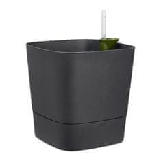 Elho květináč samozavlažovací Greensense Aqua Care Square - charcoal grey 30 cm