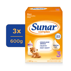 Sunar 3x Complex 3 Mléko batolecí 600 g