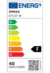 Immax NEO LÍNEA SMART nástěnné svítidlo 76cm 40W bílé Zigbee 3.0, TUYA