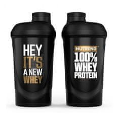 Nutrend šejkr 600ml 100% Whey Protein černý