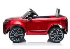 Lean-toys Auto Na Baterie Range Rover Evoque Červené Lakované