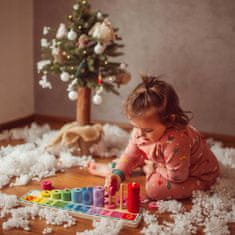 WOOPIE  Green Skládačka Učení Počítání A Barev Montessori 56 El.