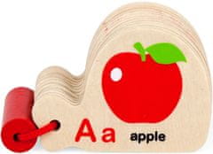 Viga  Dřevěná Knížka Pro Učení Abecedy A Anglického Montessori