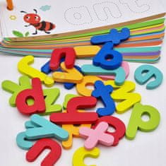 Tooky Toy  Puzzle Abeceda Montessori Učení Písmenek Slov Zvířátka 57El.