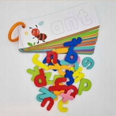 Tooky Toy  Puzzle Abeceda Montessori Učení Písmenek Slov Zvířátka 57El.