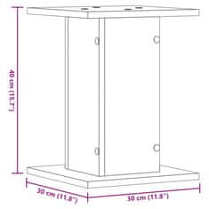 Vidaxl Stojany na reproduktory 2 ks černé 30x30x40 cm kompozitní dřevo