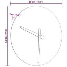 Vidaxl Nástěnné hodiny svítící stupnice a ukazatele žluté Ø 30 cm