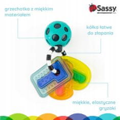 Sassy Klíčenky, Senzorická Hračka, Multicolor, 0 M+ 