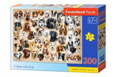 Castorland Puzzle 200 Dílků Koláž Psy