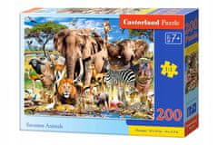 Castorland Puzzle 200 Dílků Zvířata Savannah