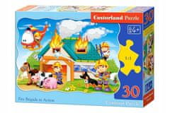 Castorland Puzzle 30 Dílků Hasičský Sbor V Akci