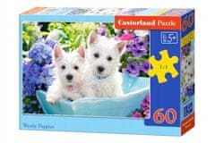 Castorland Puzzle 60 Dílků Štěňata Westie