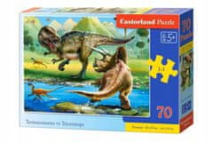 Castorland Puzzle 70 Dílků Tyrannosaurus Vs Triceratops