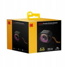 Kodak Bluetooth reproduktor HiFi RGB LED Kodak PWS-2234 Vodotěsný IPX6 TWS Stereo