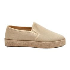 Dámské espadrilky na platformě Beige velikost 38