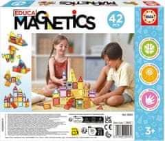 Educa Magnetická stavebnice Magnetics 42 díků