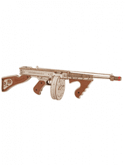 Stavebnice - Tommy Gun - Thompson Submachine Gun (dřevěná)