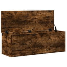 Vidaxl Úložný box kouřový dub 102 x 35 x 35 cm kompozitní dřevo