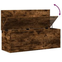 Vidaxl Úložný box kouřový dub 102 x 35 x 35 cm kompozitní dřevo