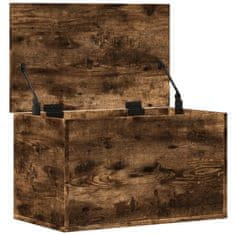 Vidaxl Úložný box kouřový dub 60 x 35 x 35 cm kompozitní dřevo